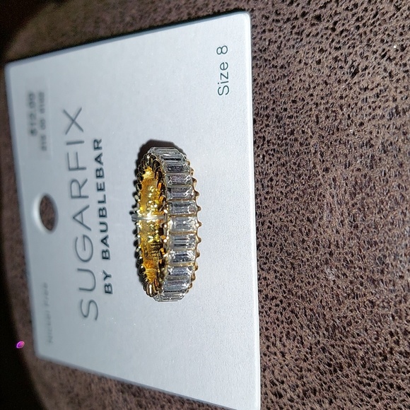BaubleBar Jewelry Nwt Baublebar Ring With Rhinestones Sz 8 Poshmark
